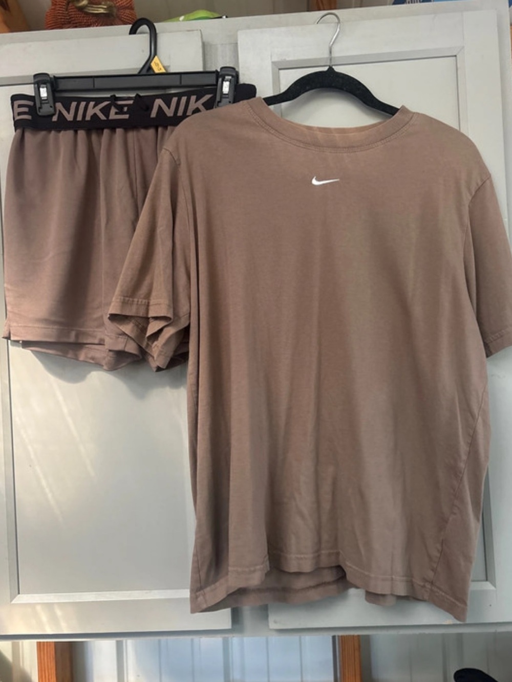 Nike Dusty Brown Tee and Shorts set